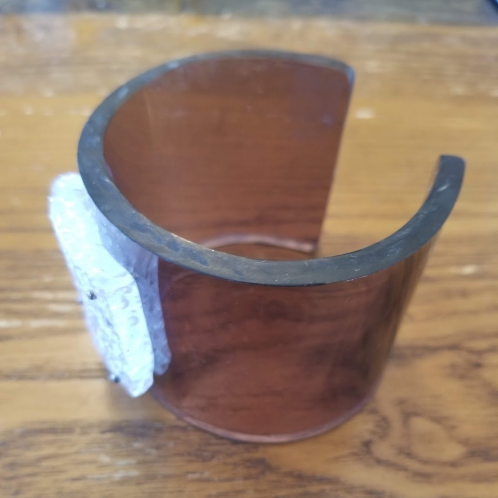 Thick Vintage Cuff Plastic Bangles - Picture 3 of 5